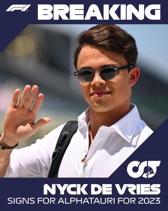 开云体育官网-加斯利与德弗瑞斯先后官宣 2023赛季F1仅剩两席